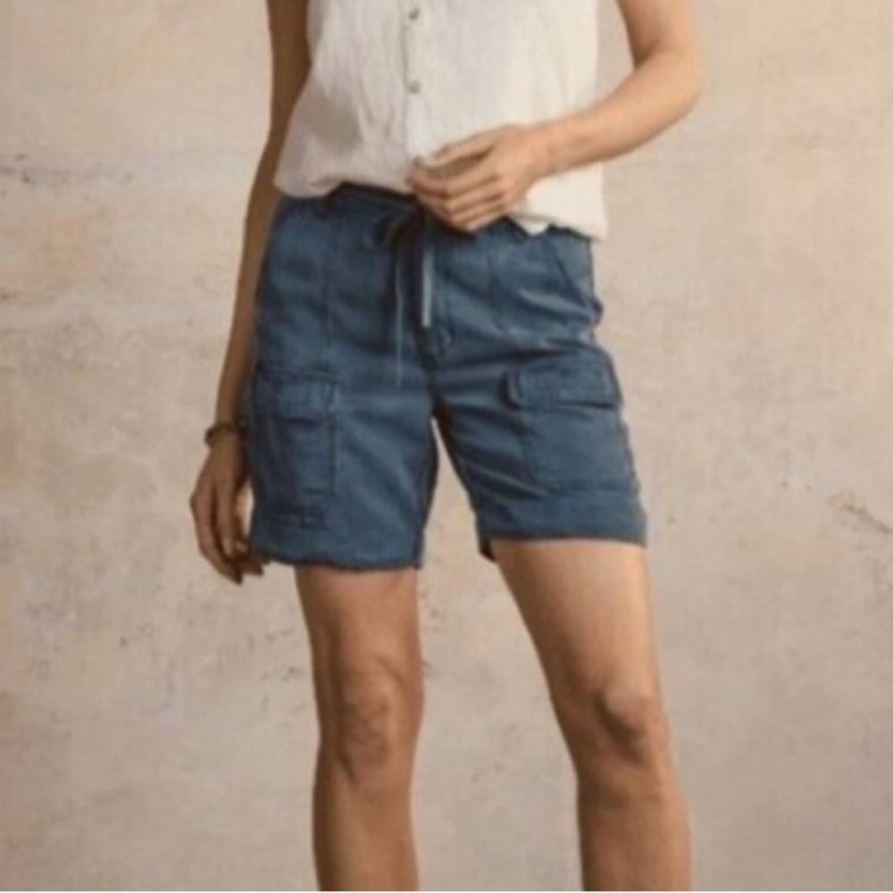 Sundance Blue Cargo Drawstring Shorts